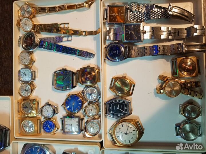 Коллекция винтажных механических часов СССР