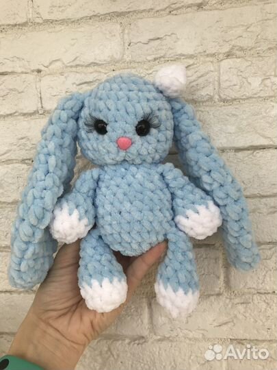 Мягкая игрушка зайчик, ручная работа