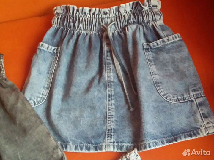 Джинсовая юбка для девочки