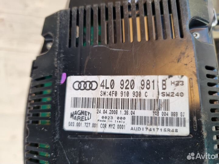 Щиток приборов Ауди A6 C6 Q7 4L и