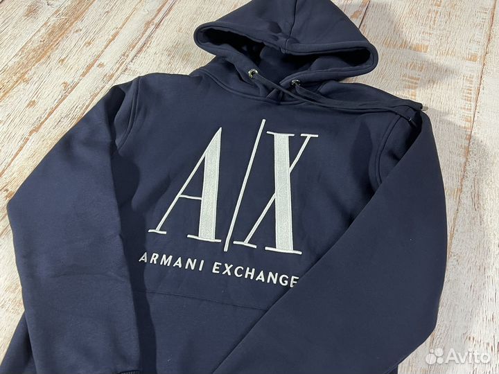 Худи мужское на флисе Armani Exchange