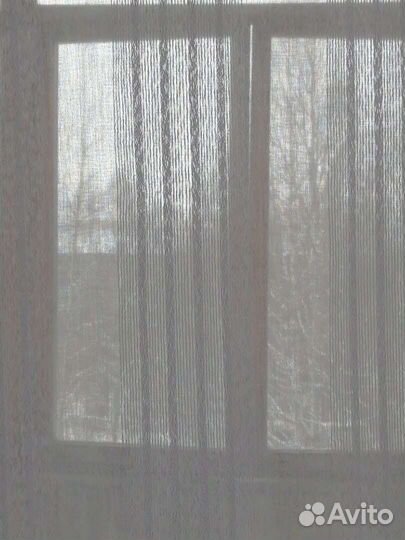 Занавеска белая полупрозрачная