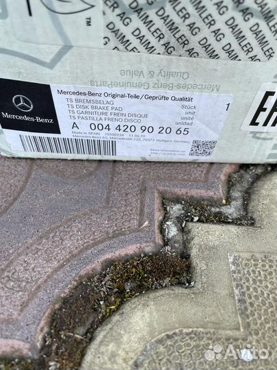 Mercedes w211-219 колодки датчики перед зад