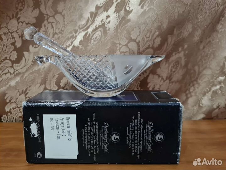 Хрустальная икорница