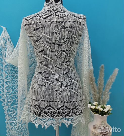 Палантин -Шарф ландыши