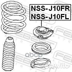 Опора амортизатора nissan qashqai 06-13 перед.л