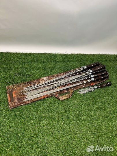 Набор шампуров в чехле, 13 предметов