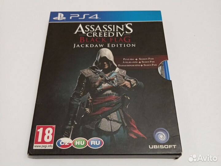 Assassins Creed 4 iv Черный Флаг ps4 картон