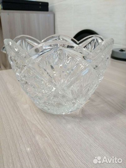 Хрустальная салатница СССР