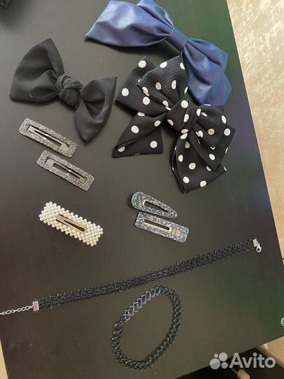 Заколки для волос бант/чокер