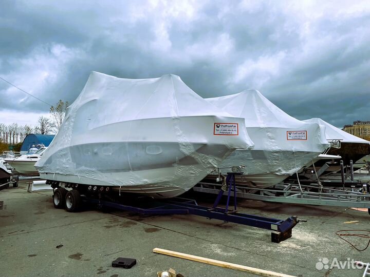 Термоусадочная упаковка яхт и катеров
