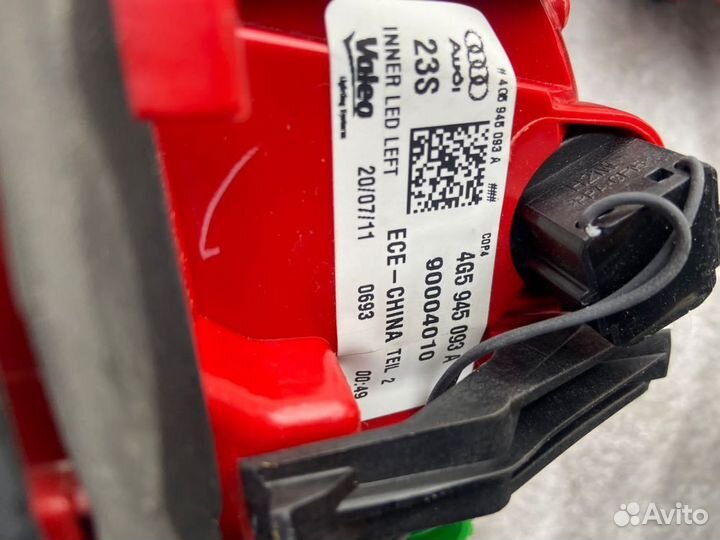 Фонарь задний левый внутренний Audi a6 c7