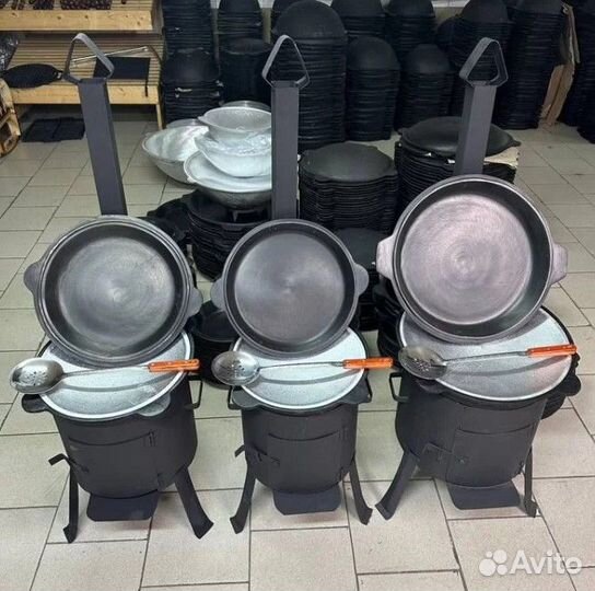 Печи под чугунный казан