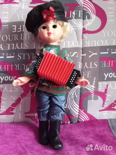 Кукла коллекционая пресс-опилки Ивановская фабрика