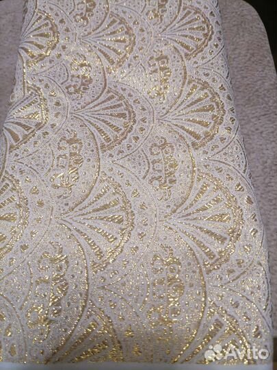 Отрез ткани парча, 3 метра