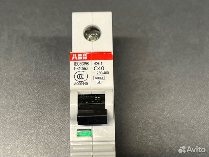 Автомат ABB S261 C40 новый, без упаковки, 1 шт