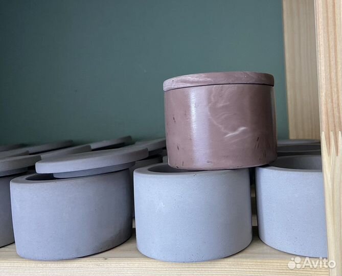 Подсвечник из гипса/ бетона