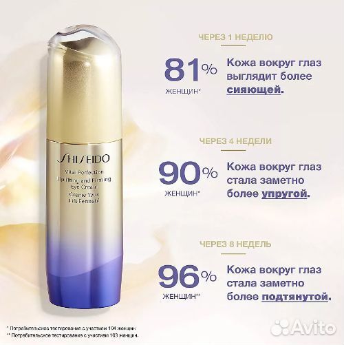 Shiseido Крем-лифтинг для кожи вокруг глаз 15 ml