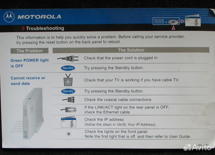 Модем motorola surfboard 4200E-CN
