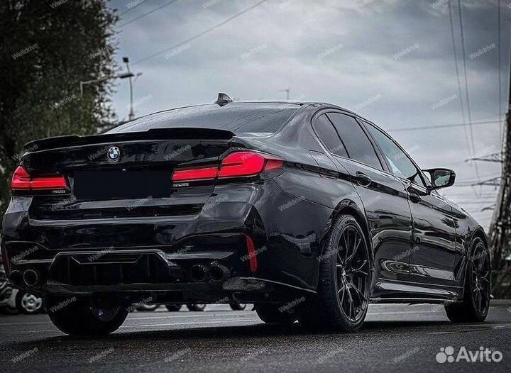 Обвес BMW 5 G30 с решеткой и спойлером тюнинг