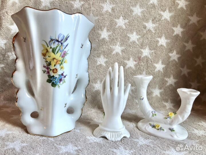 Фарфор Limoges Coalport ваза статуэтка подсвечник