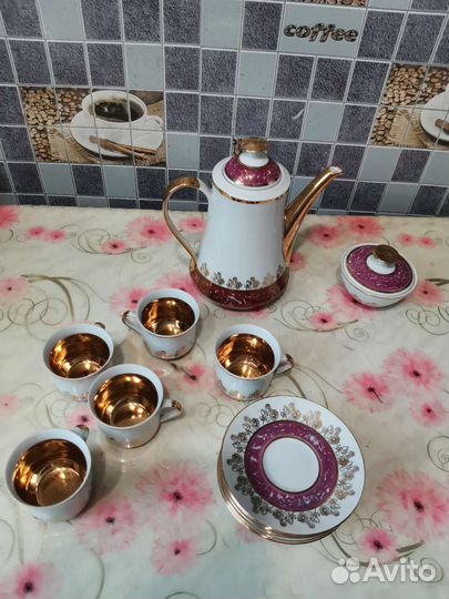 Винтажныйсервиз кофейный словакия