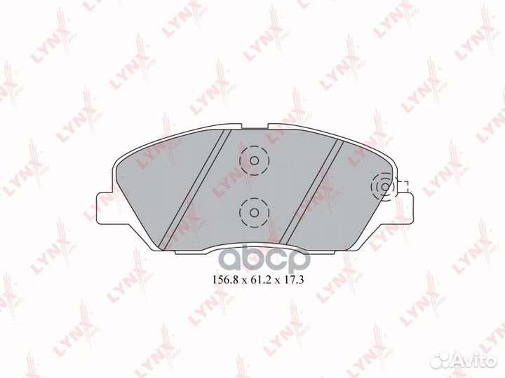 Колодки тормозные дисковые перед BD3615 LYN