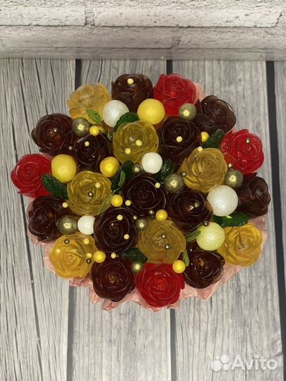 Цветы из мармелада подарки