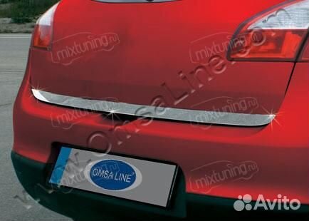 Накладка на кромку багажника Renault Megane (х/б)