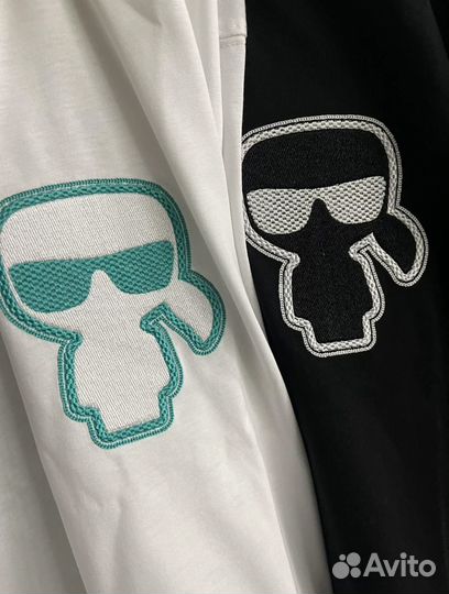 Футболка karl lagerfeld, карл лагерфельд