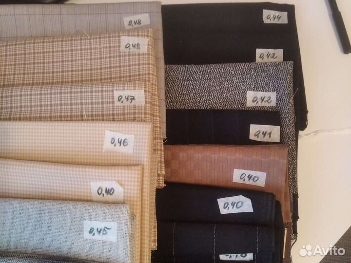 Лоскут камвольной ткани СССР лот 1 (0,4-0,49 м)