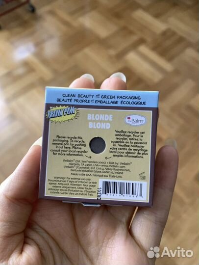 THE balm brow pow тени для бровей