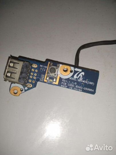 Плата кнопки вкл и usb ba92-05996a r525 r540 itd