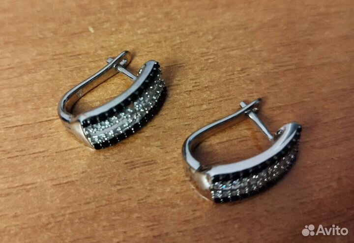 Серьги серебро Valtera