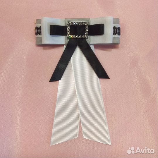 Брошь-бант и заколка (комплект)