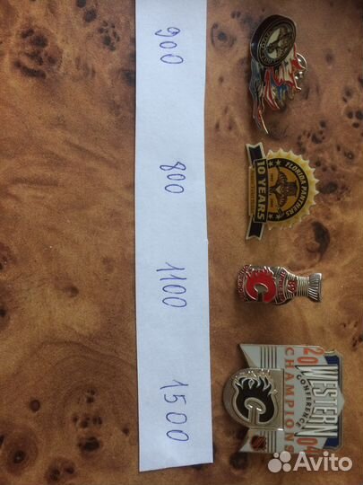 Значки нхл флорида, калгари, Бостон