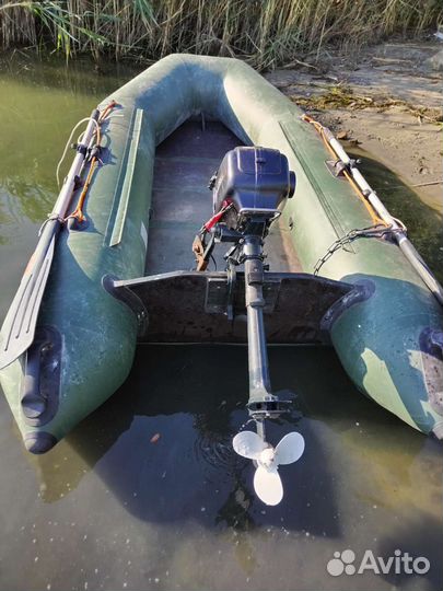 Лодка нептун KM-280 с мотором sharmax SM3.5FHS