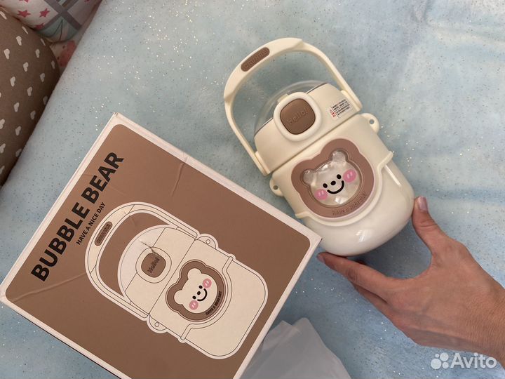 Термос детский с трубочкой