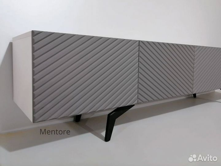 Тумба тв Bravo / диагональ / графит / 200х40х30 см