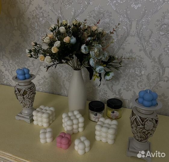 Ароматизированные свечи восковые ручной работы