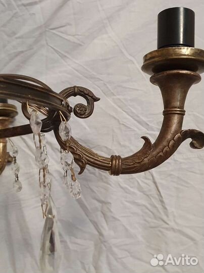 Люстра старинная бронза