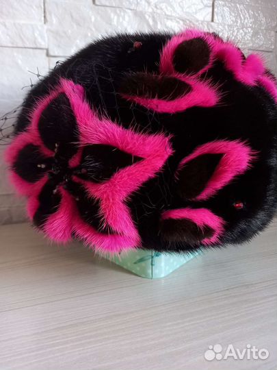 Шапка норковая женская