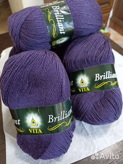 Пряжа для вязания vita Brilliant