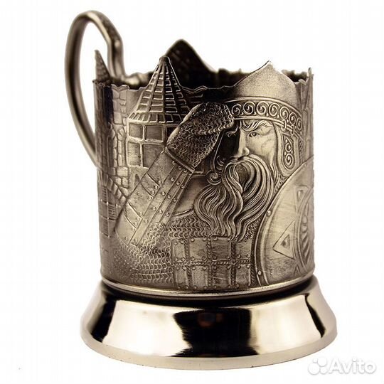 Подстаканник с чернью. Охотники. Штурвал