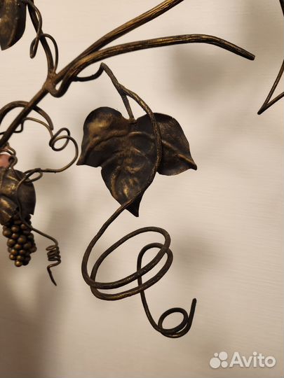 Кованный держатель для вина и бокалов