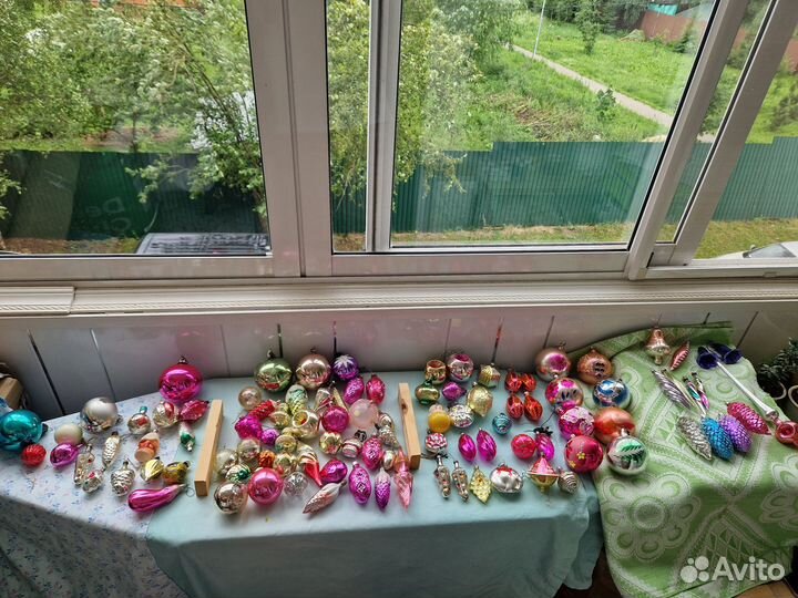 Елочные игрушки СССР набор новогодние украшения
