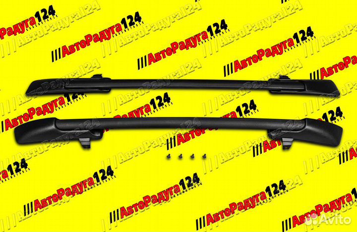 Рейлинги на крышу ваз 1118, 2190 продольные черные