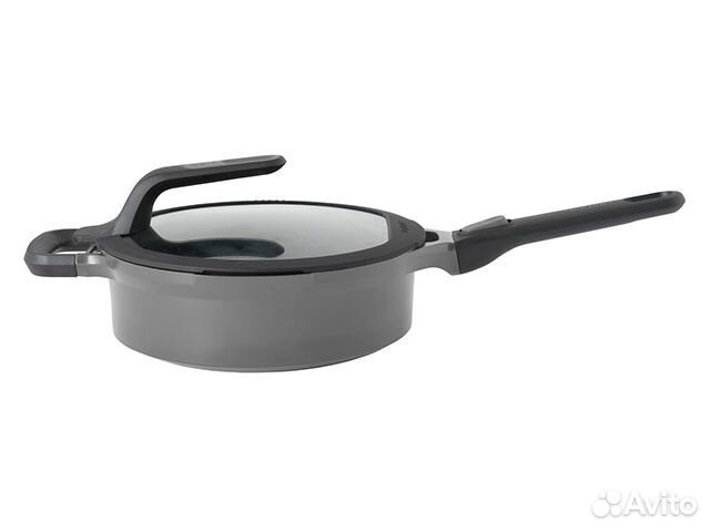 Сотейник со стеклянной крышкой berghoff Gem grey