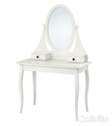 Хемнэс Туалетный столик с зеркалом белый. Новый