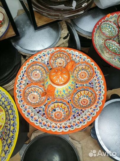 Чайный набор, пахта узбекская, ляган узбекский